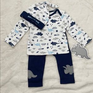 New 3 PIECE Bundle Dinosaurs- baby 6-9 months